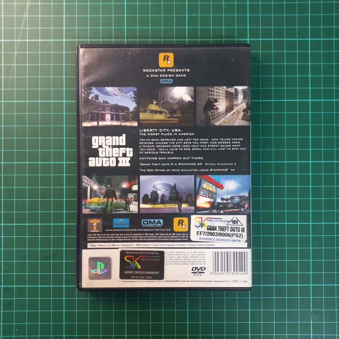 Grand Theft Auto 3 (III) | PS2 | PlayStation 2 | Used Game - RetroguySA