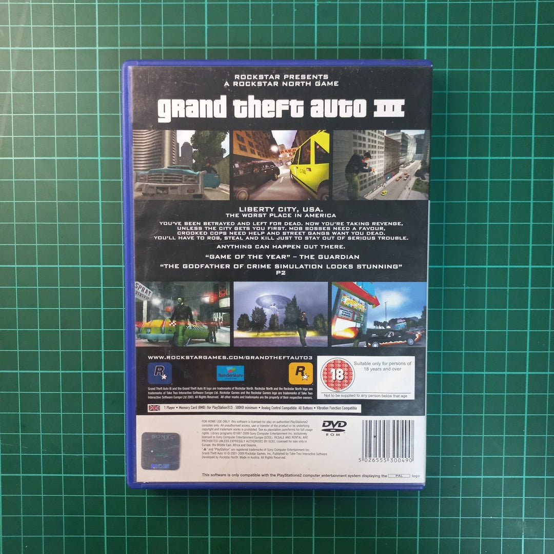 Grand Theft Auto 3 | PS2 | PlayStation 2 | Used Game | No manual - RetroguySA
