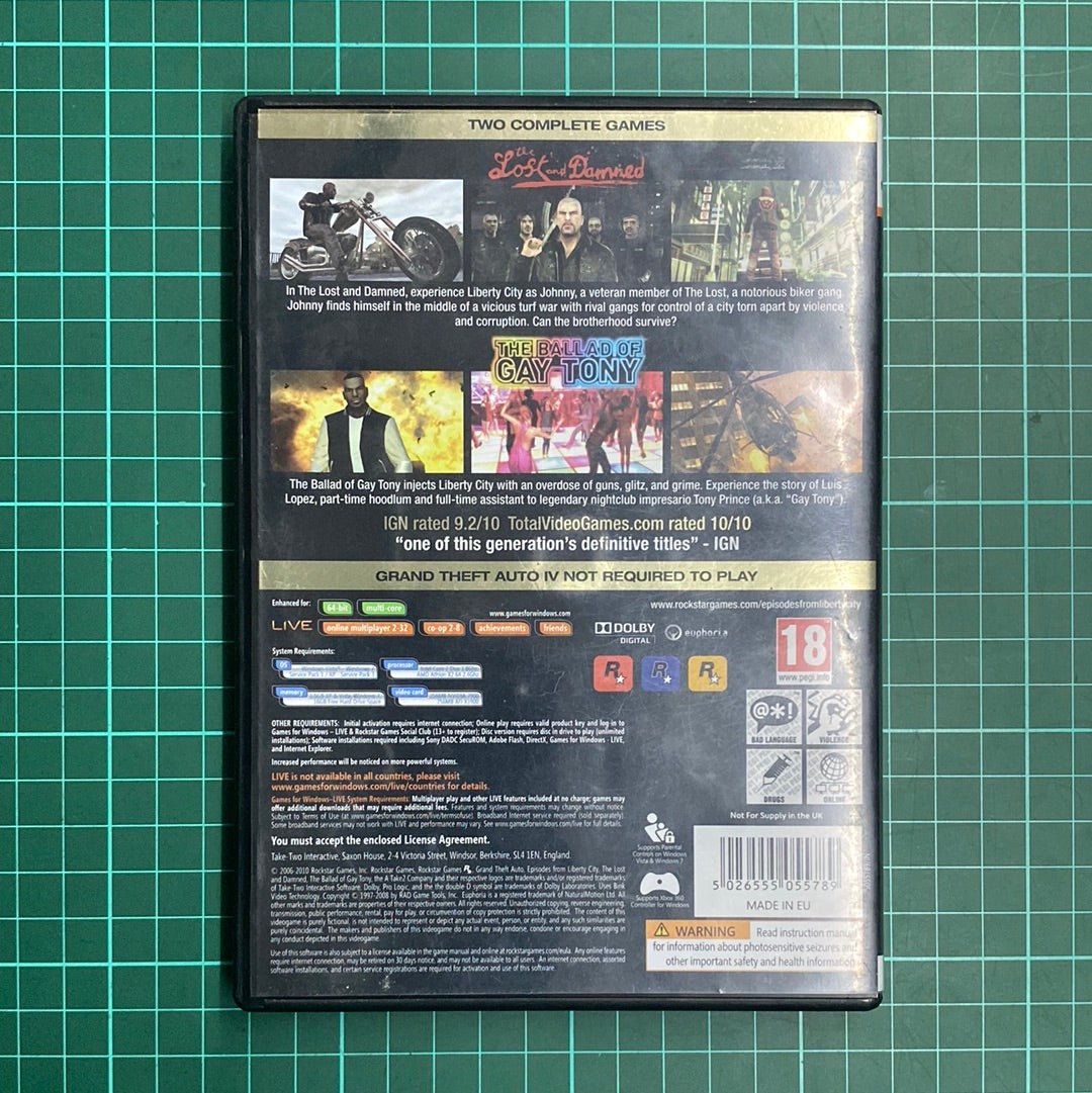 Grand Theft Auto: Episodes From Liberty City | PC | Used Game - RetroguySA