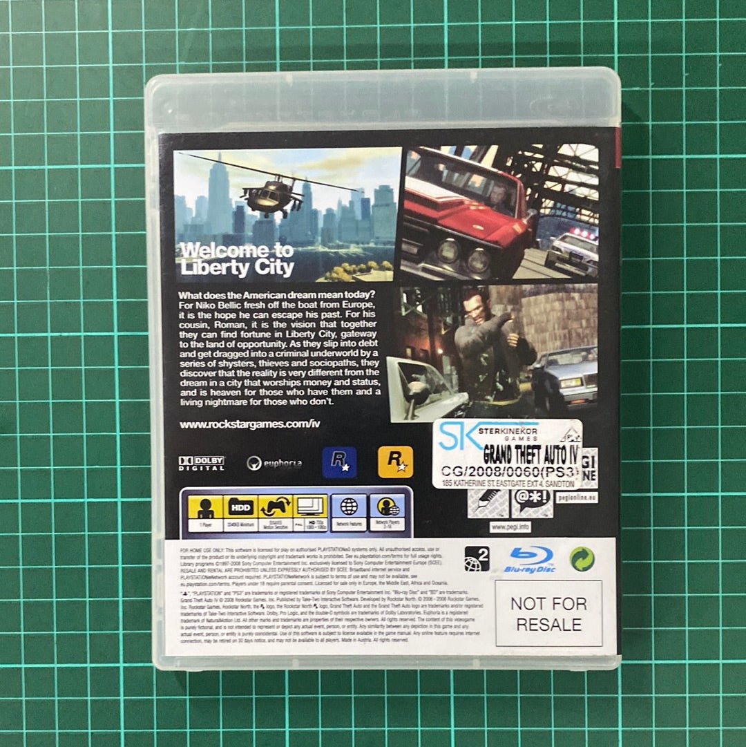Grant Theft Auto IV | Playstation 3 | PS3 | Used Game - RetroguySA