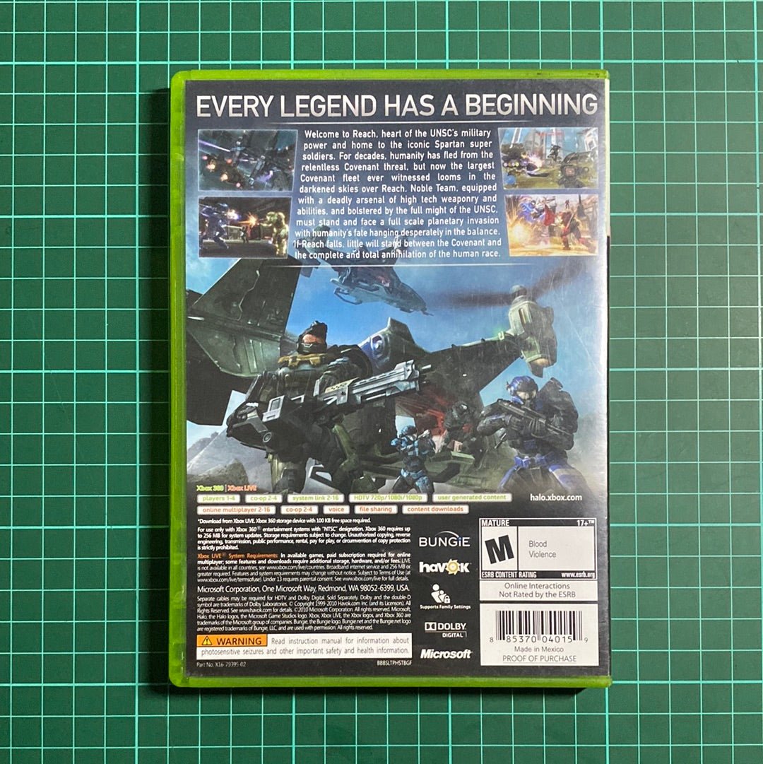 Halo: Reach | XBOX 360 | Used Game - RetroguySA