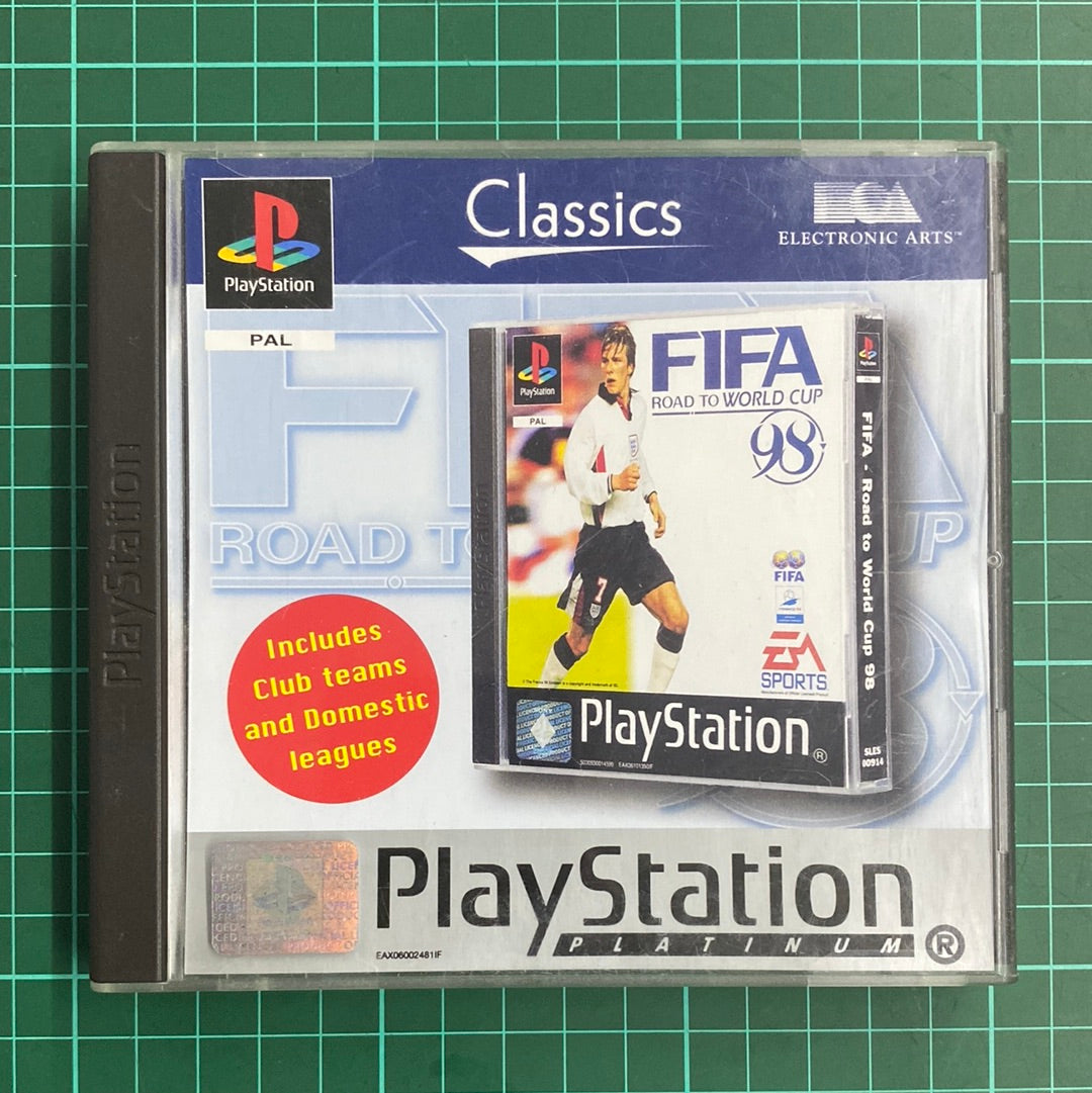 Centimeter ribben erindringsmønter FIFA- Road To The World Cup 98 | PlayStation 1 | Platinum | PS1 | Used –  RetroguySA