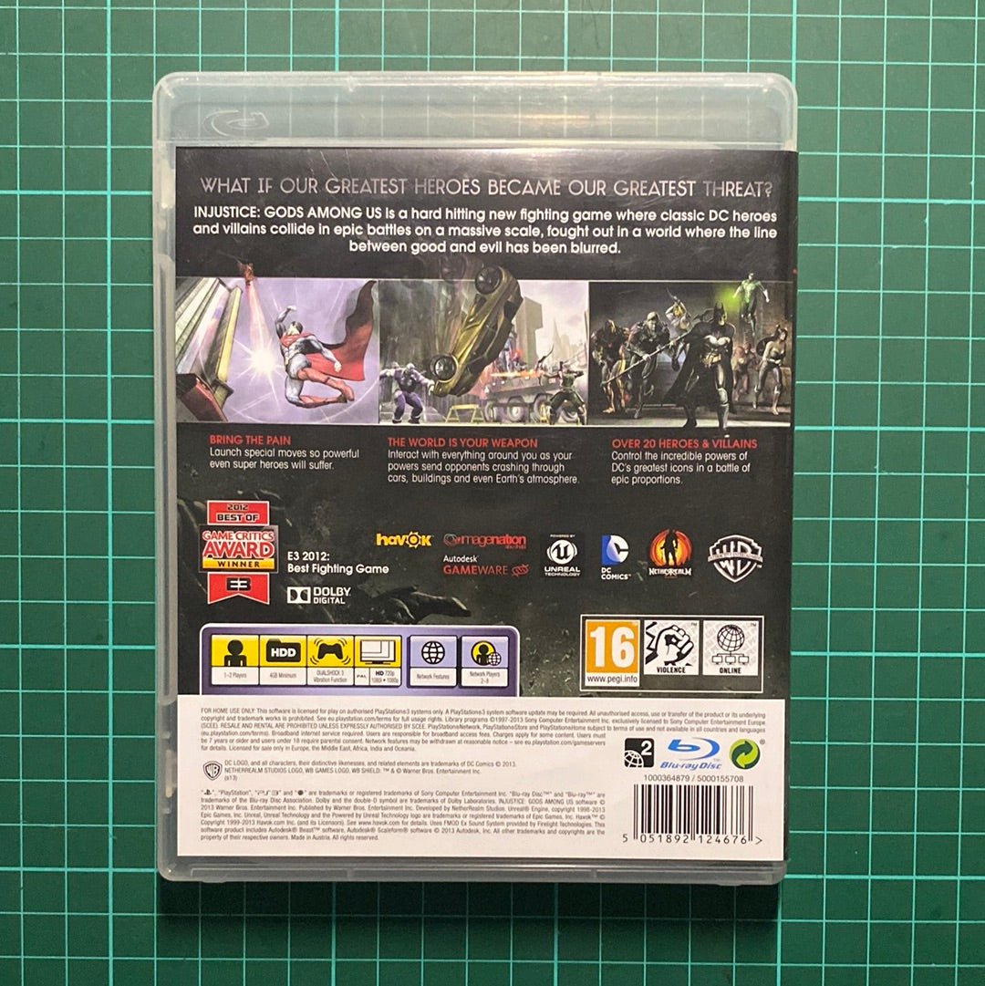 Injustice: Gods Among Us | PS3 | PlayStation 3 | Used Game - RetroguySA