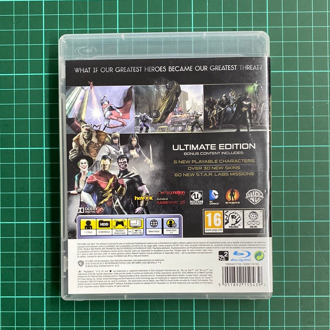 Injustice: Gods Among Us | Ultimate Edition | PS3 | PlayStation 3 | Used Game|No manual - RetroguySA