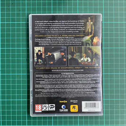 L.A. Noire: The Complete Edition | PC | Used Game - RetroguySA