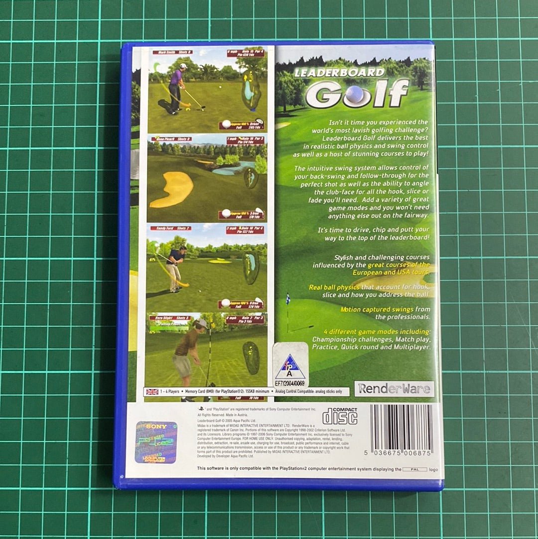 Leaderboard Golf | PlayStation 2 | PS2 | Used Game - RetroguySA