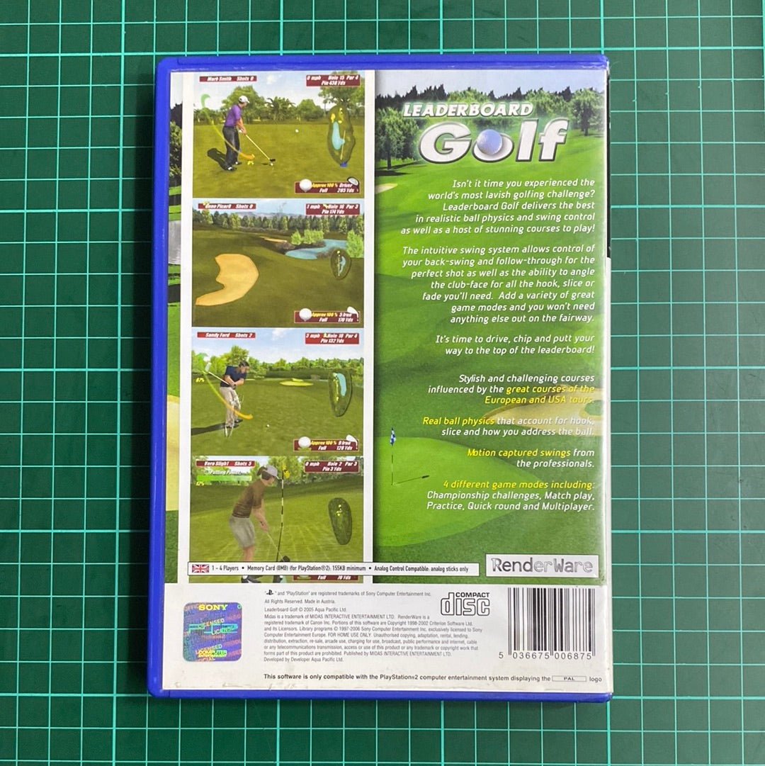Leaderboard Golf | PlayStation 2 | PS2 | Used Game | No Manual - RetroguySA