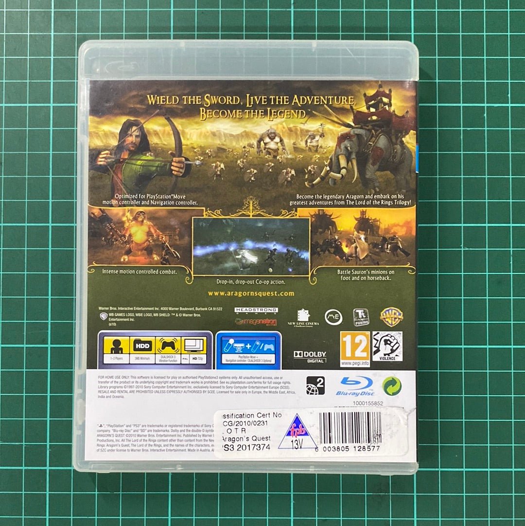 Lord Of The Rings: Aragorn's Quest | PS3 | PlayStation 3 (Move) | Used Game - RetroguySA