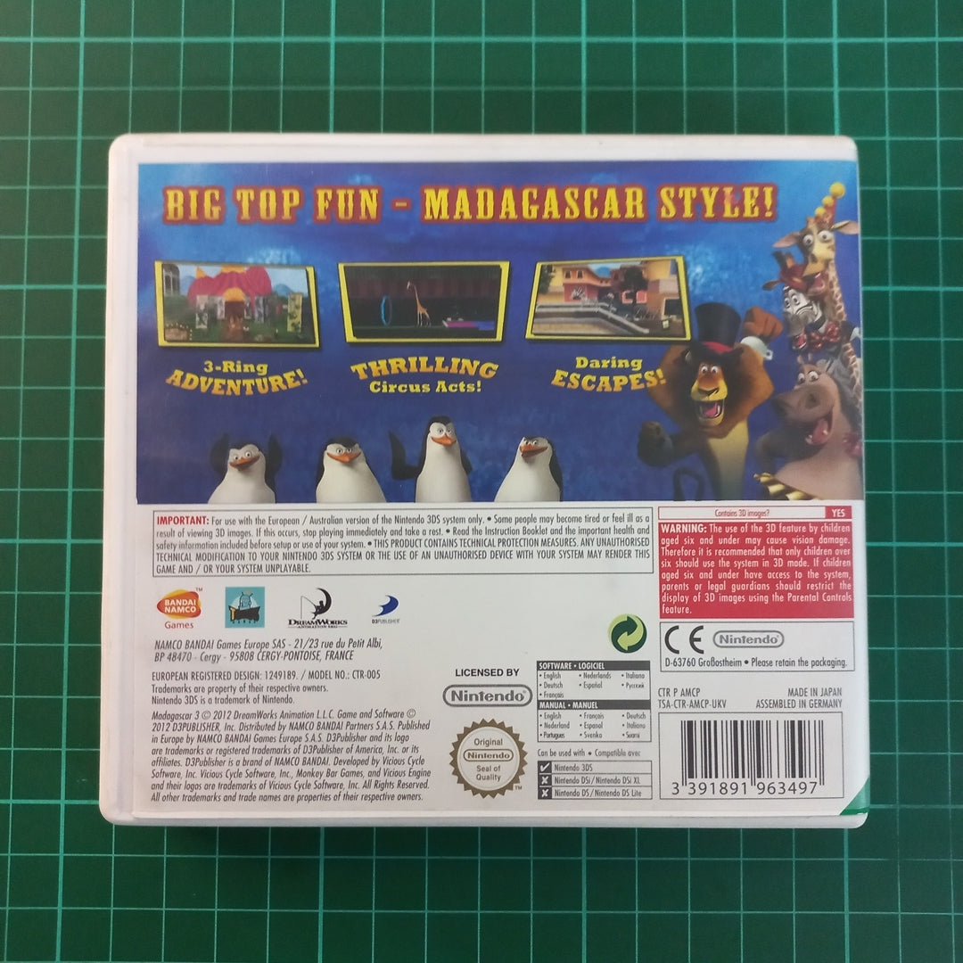 Madagascar 3: Europe's Most Wanted | Nintendo 3DS | Used Game - RetroguySA