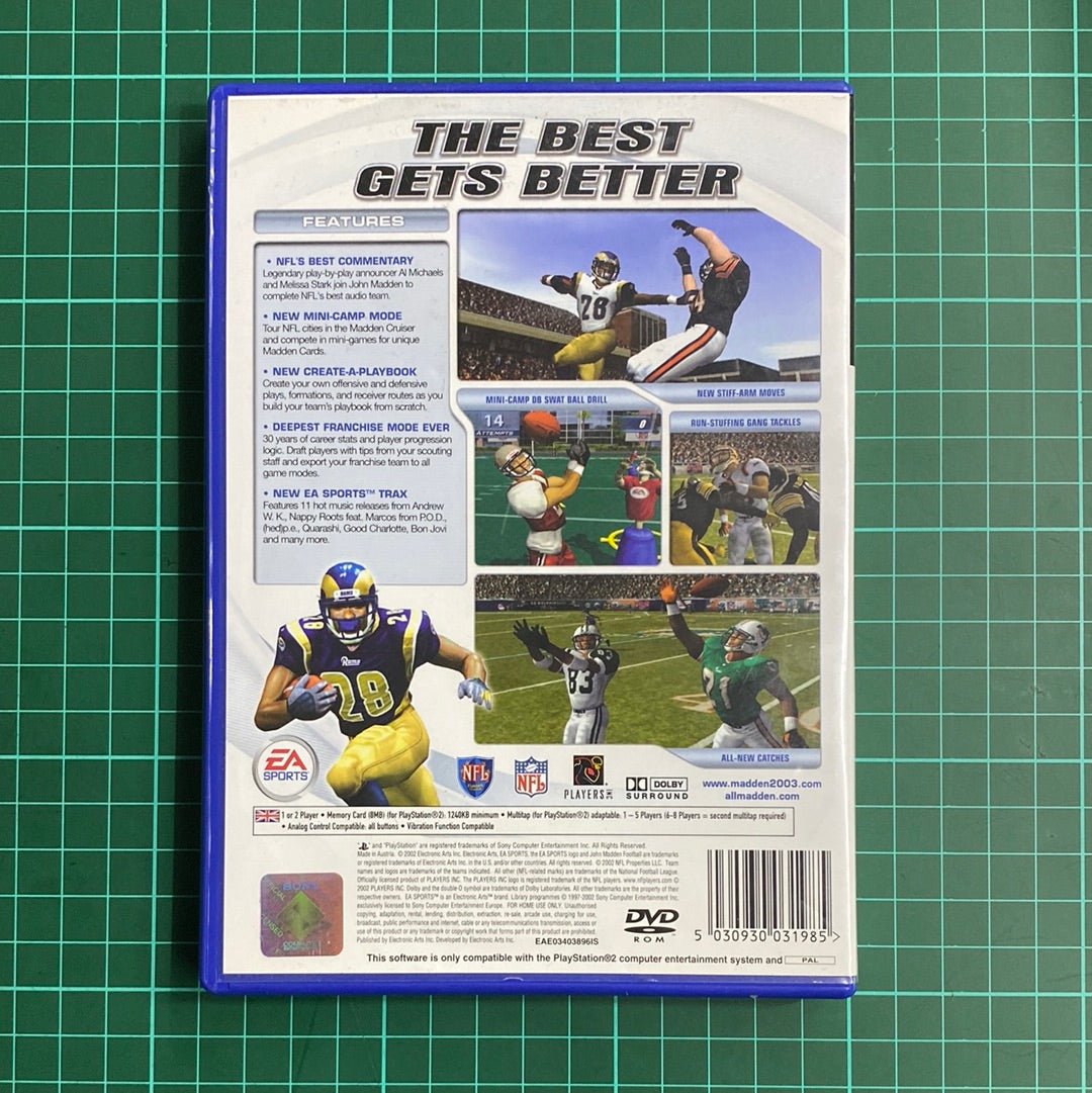 Madden NFL 2003 | PlayStation 2 | PS2 | Used Game - RetroguySA