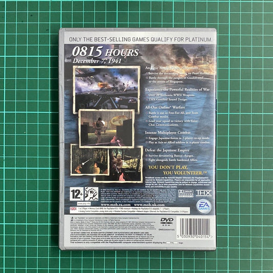 Medal of Honor: Rising Sun | With Net Play | PS2 | PlayStation 2 | Platinum | Used Game - RetroguySA