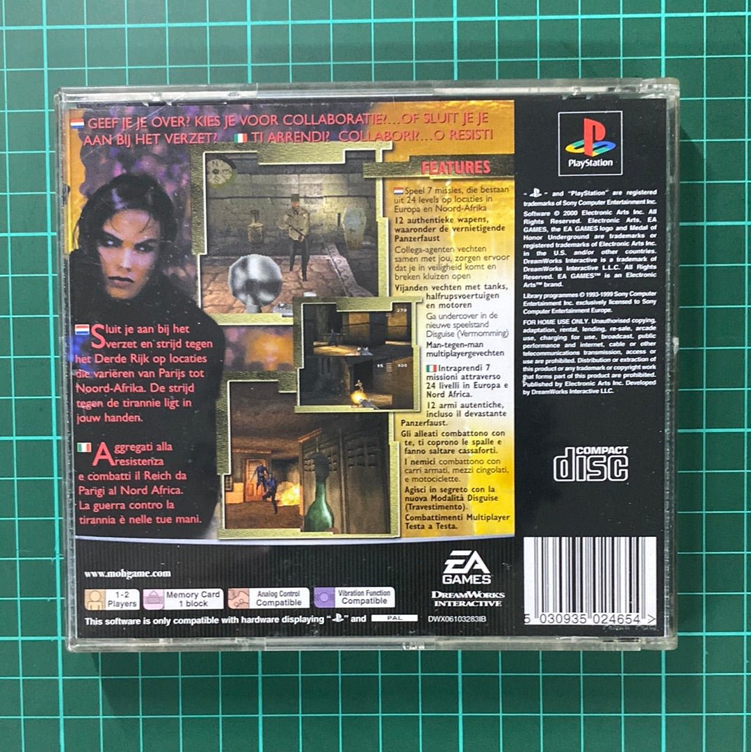 Medal of Honor: Underground | Playstation 1 | PS1 | Used Game - RetroguySA