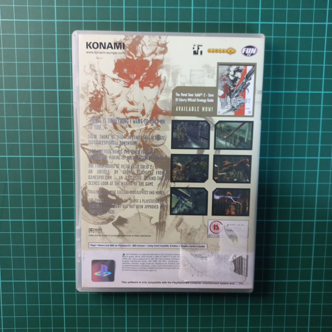 Metal Gear Solid 2: Sons of Liberty | PS2 | PlayStation 2 | Used Game - RetroguySA
