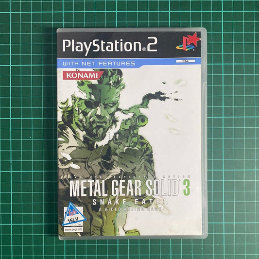 Metal Gear Solid 3: Snake Eater | With Net Features | PS2 | PlayStation 2 | Used Game - RetroguySA