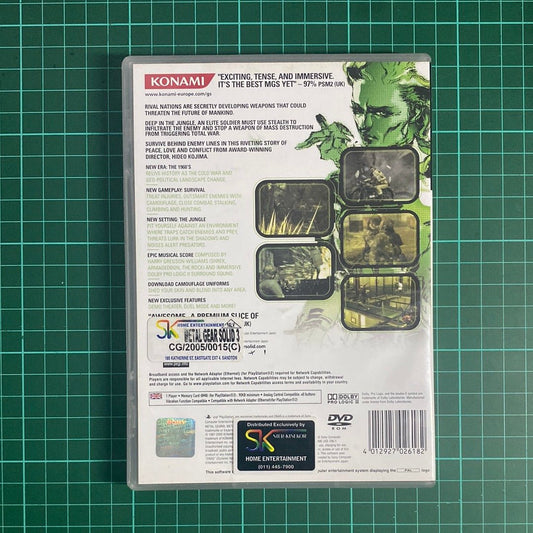 Metal Gear Solid 3: Snake Eater | With Net Features | PS2 | PlayStation 2 | Used Game - RetroguySA