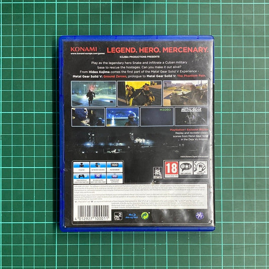Metal Gear Solid V: Ground Zeroes | PS4 | PlayStation 4 | Used Game - RetroguySA