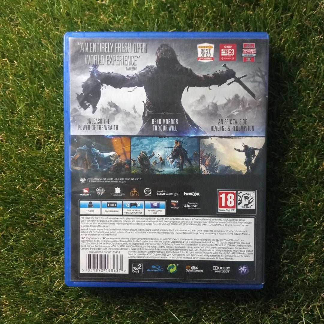 Middle - Earth : Shadow of Mordor | PS4 | Playstation 4 | Used Game - RetroguySA