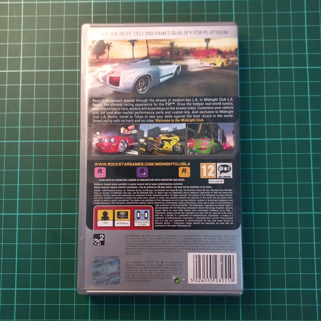 Midnight Club L.A Remix | PSP | Platinum | Used Game - RetroguySA