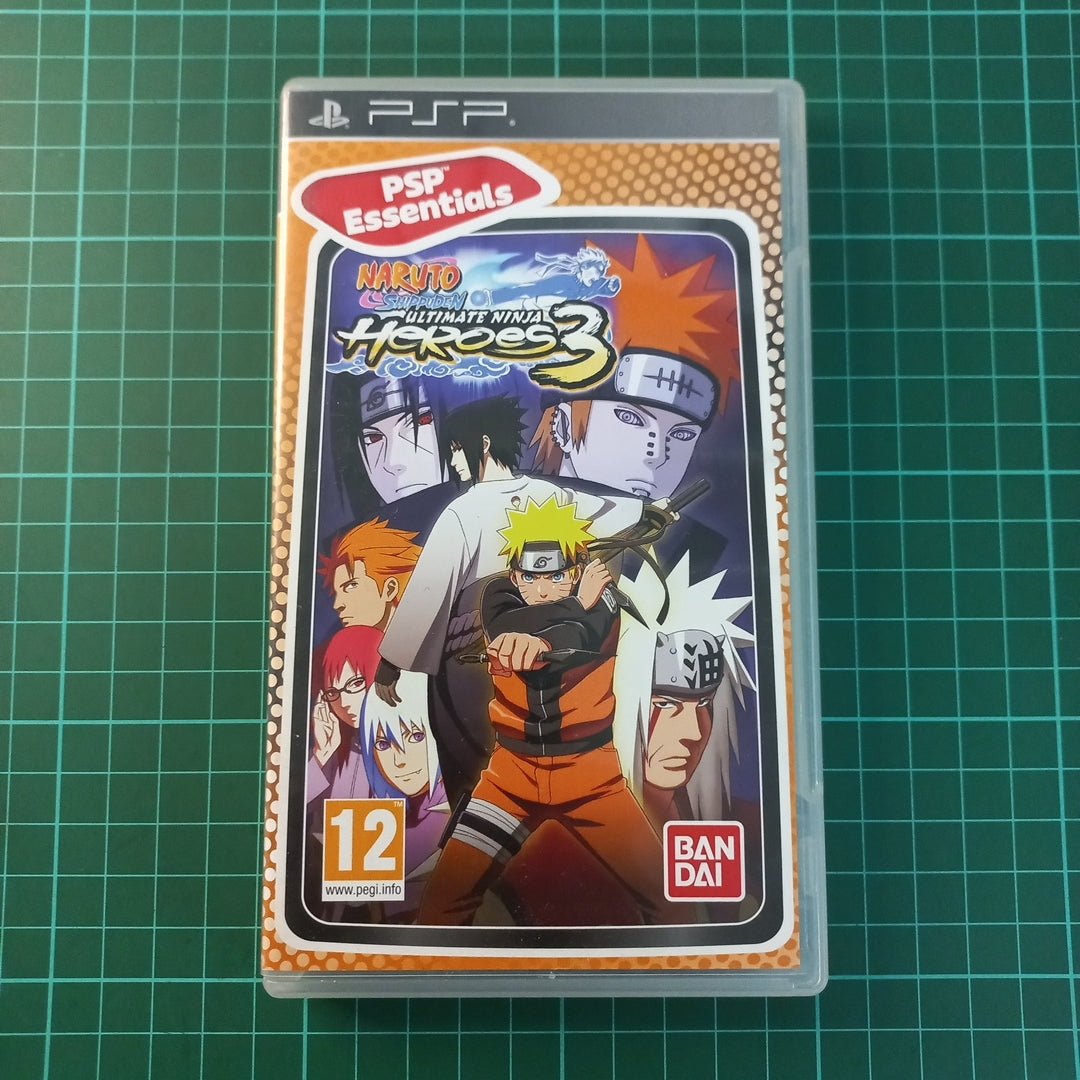Naruto Shippuden : Ultimate Ninja Heroes 3 | PSP | Essentials | Used Game - RetroguySA