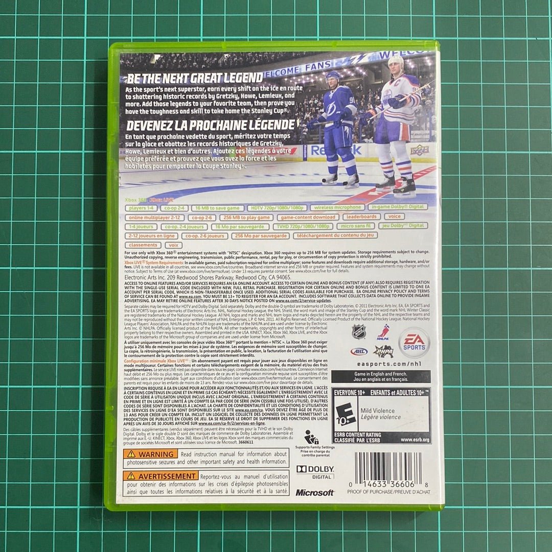 NHL 12 | XBOX 360 | Used Game - RetroguySA