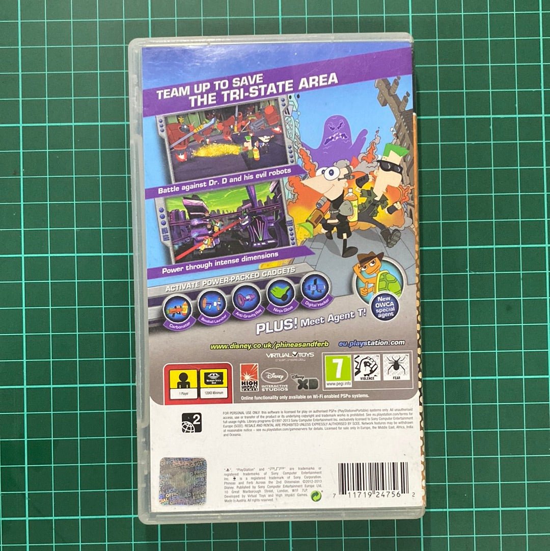Phineas and Ferb: Across the 2nd Dimension | PSP | Essentials | Used Game - RetroguySA