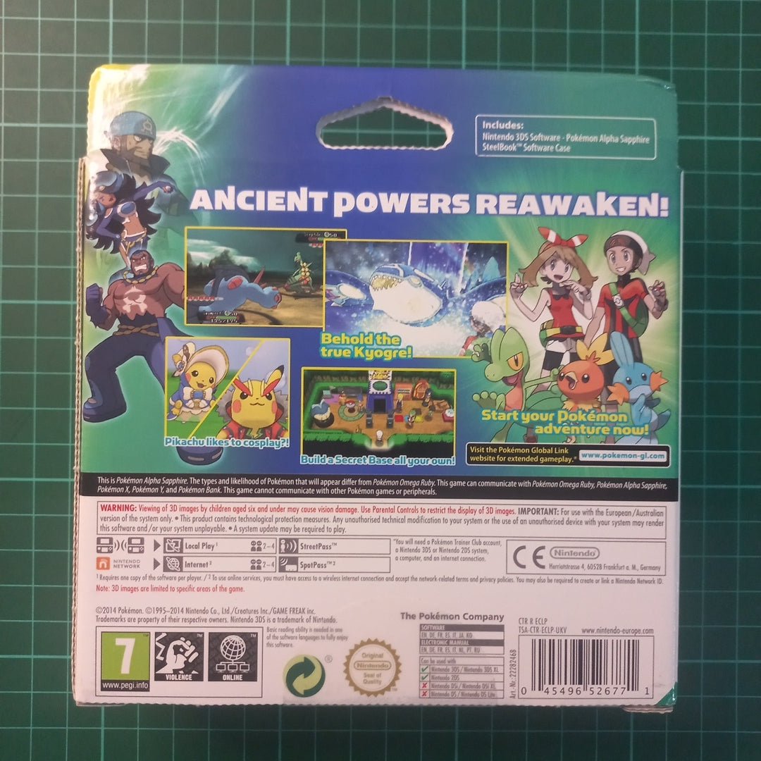 Pokemon : Alpha Sapphire Limited Edition | Steelbook | Nintendo 3DS | 3DS | Used Game - RetroguySA