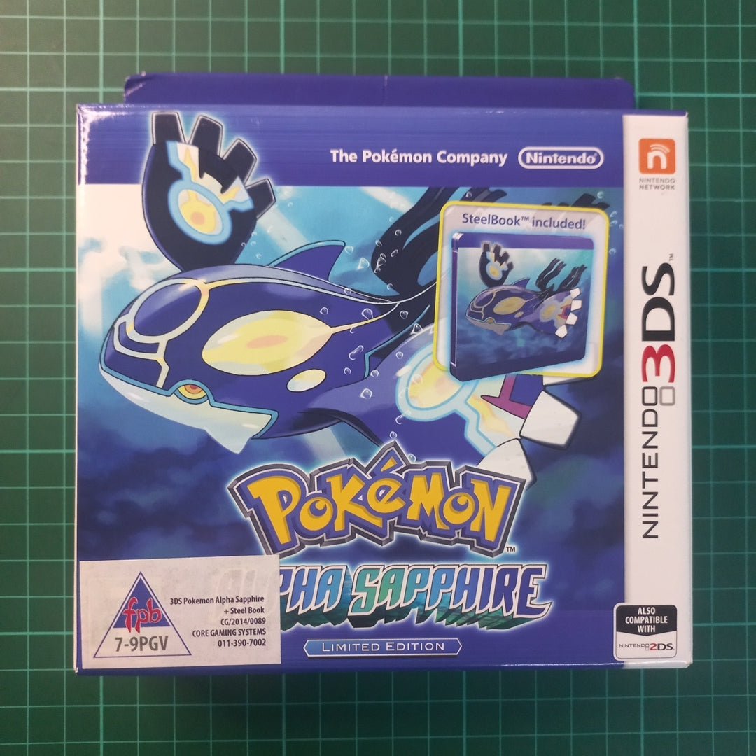 Pokemon : Alpha Sapphire Limited Edition | Steelbook | Nintendo 3DS | 3DS | Used Game - RetroguySA