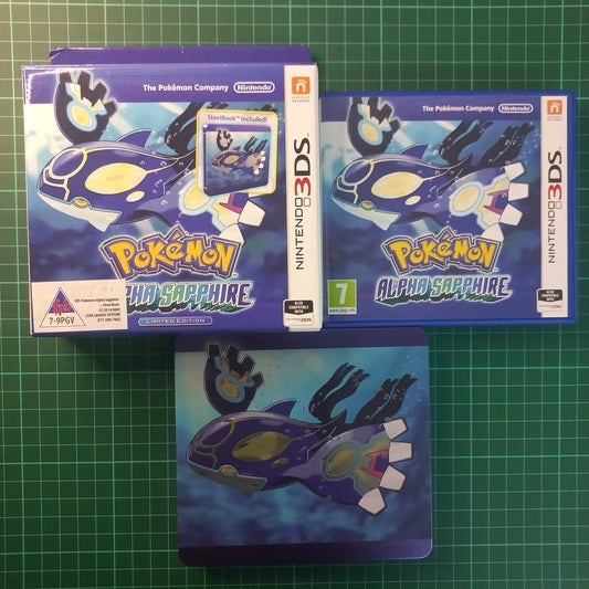 Pokemon : Alpha Sapphire Limited Edition | Steelbook | Nintendo 3DS | 3DS | Used Game - RetroguySA
