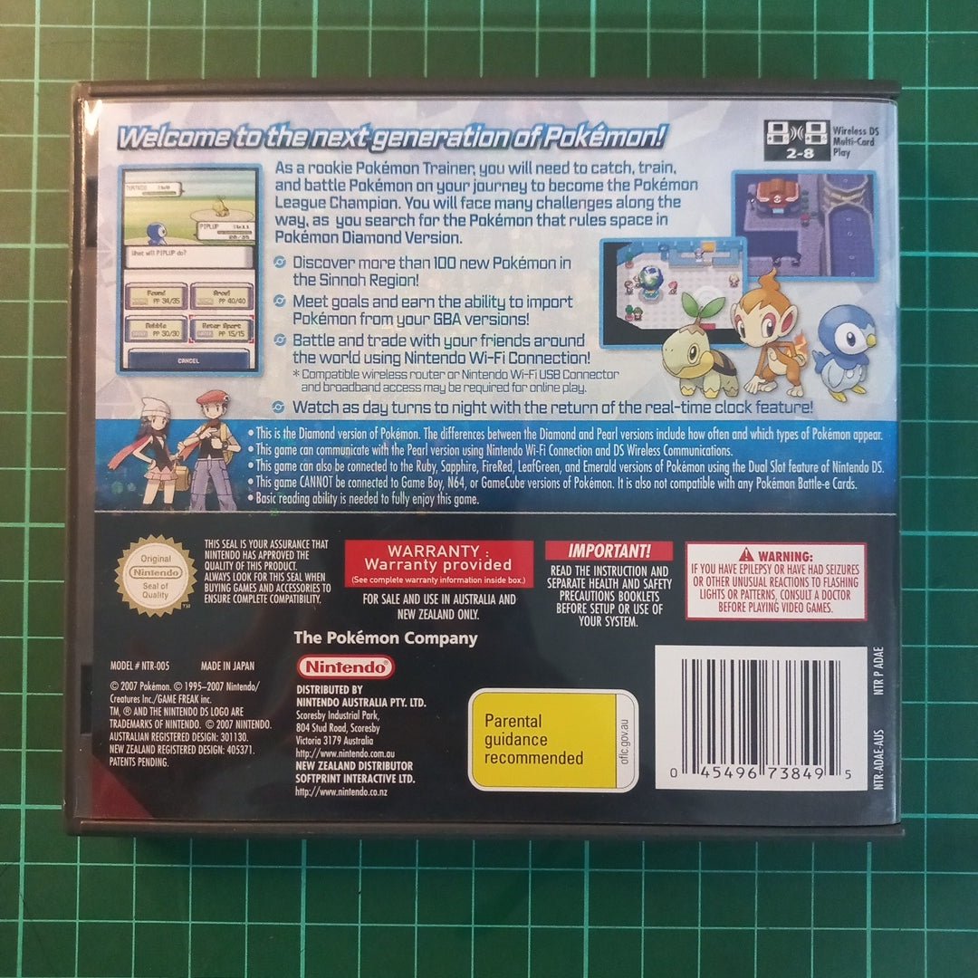 Pokemon : Diamond Version | Nintendo DS | DS | Used Game - RetroguySA