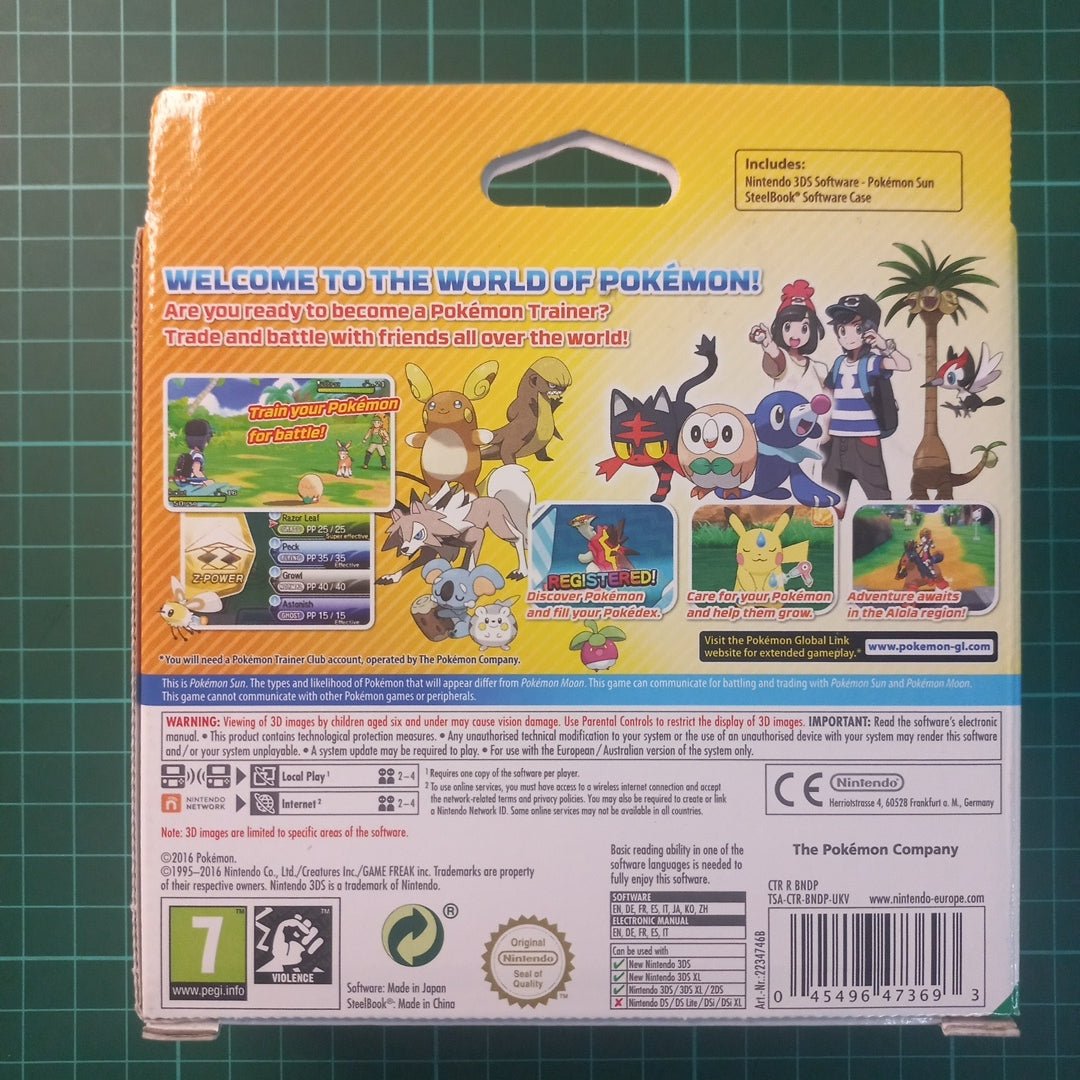 Pokemon : Sun Fan Edition | Steelbook | Nintendo 3DS | 3DS | used Game - RetroguySA