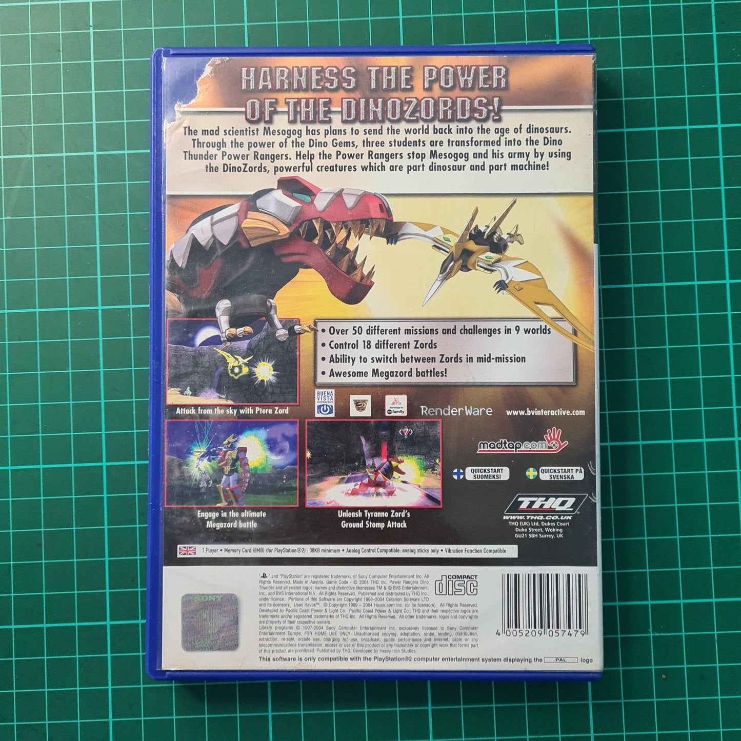 Power Rangers: Dino Thunder | PS2 | Playstation 2 | Used Game - RetroguySA