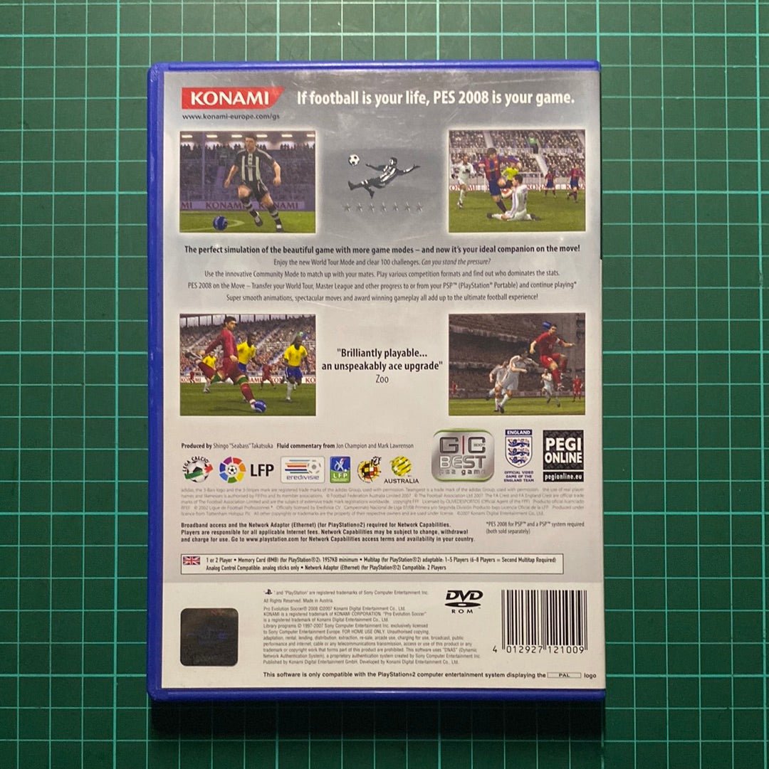 Pro Evolution Soccer 2008 | PS2 | PlayStation 2 | Used Game - RetroguySA
