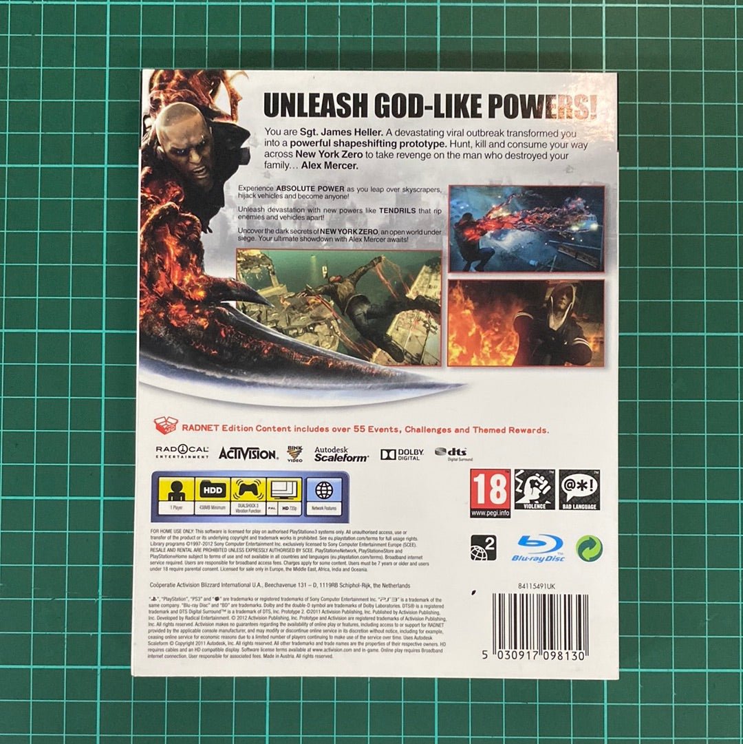 Prototype 2: Limited Radnet Edition | PlayStation 3 | PS3 | Used Game - RetroguySA