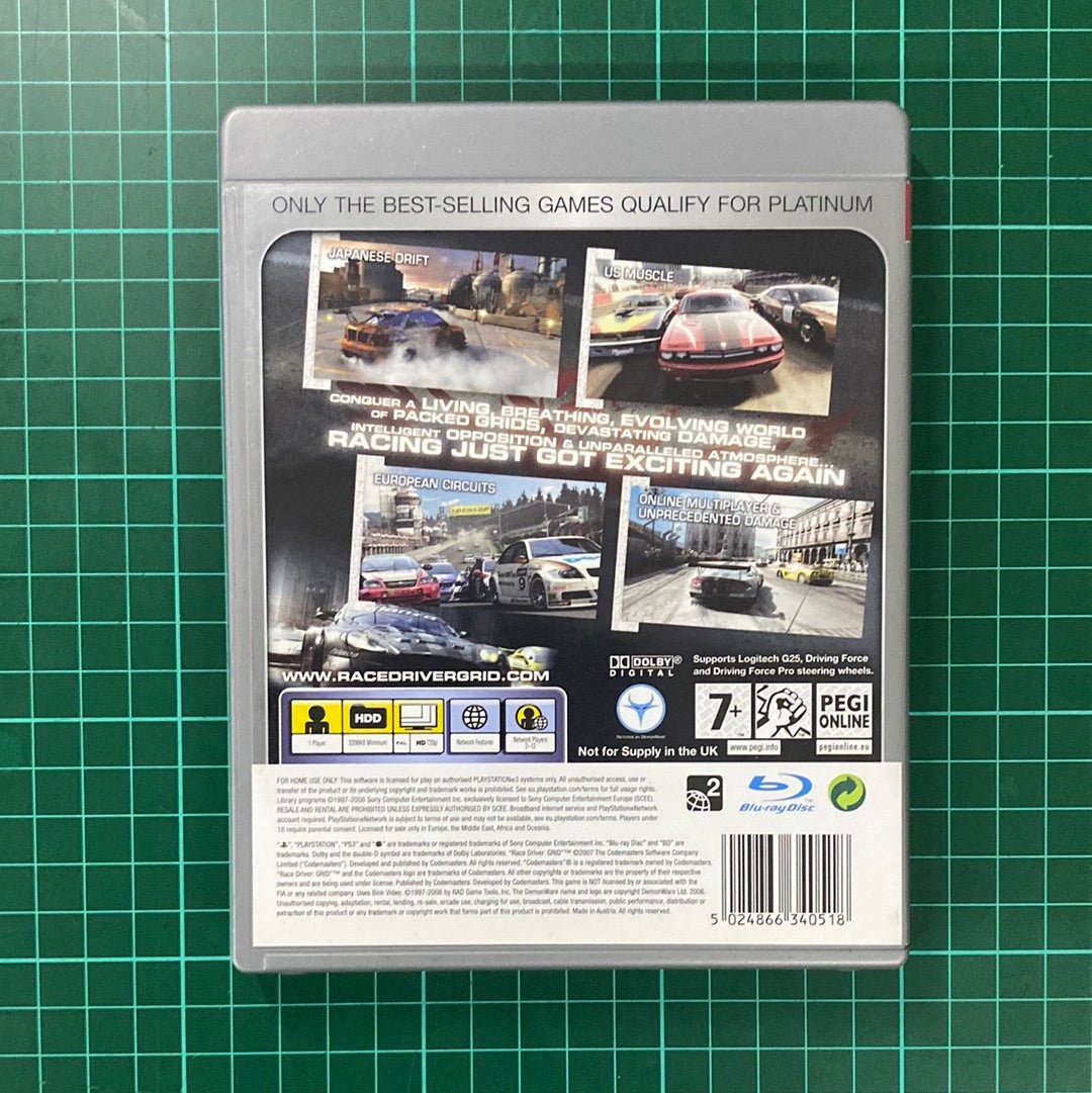 Racedriver GRID | Playstation 3 | PS3 | Used Game - RetroguySA