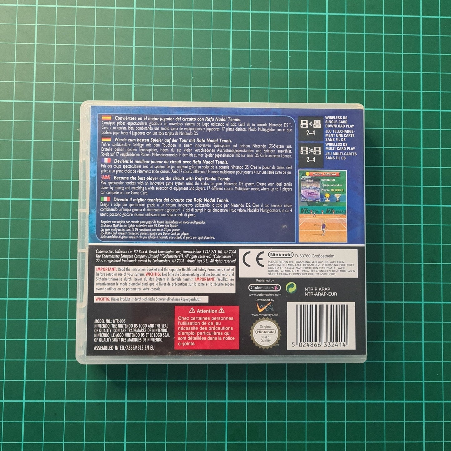 Rafa Nadal Tennis | Nintendo DS | Used Game - RetroguySA