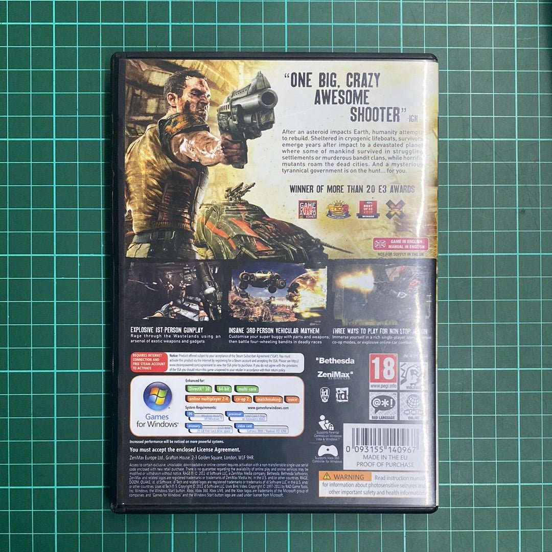Rage | PC | Used Game - RetroguySA
