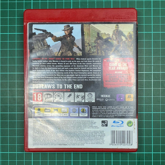 Red Dead Redemption | Game Of The Year Edition | PS3 | PlayStation 3 | Used Game - RetroguySA