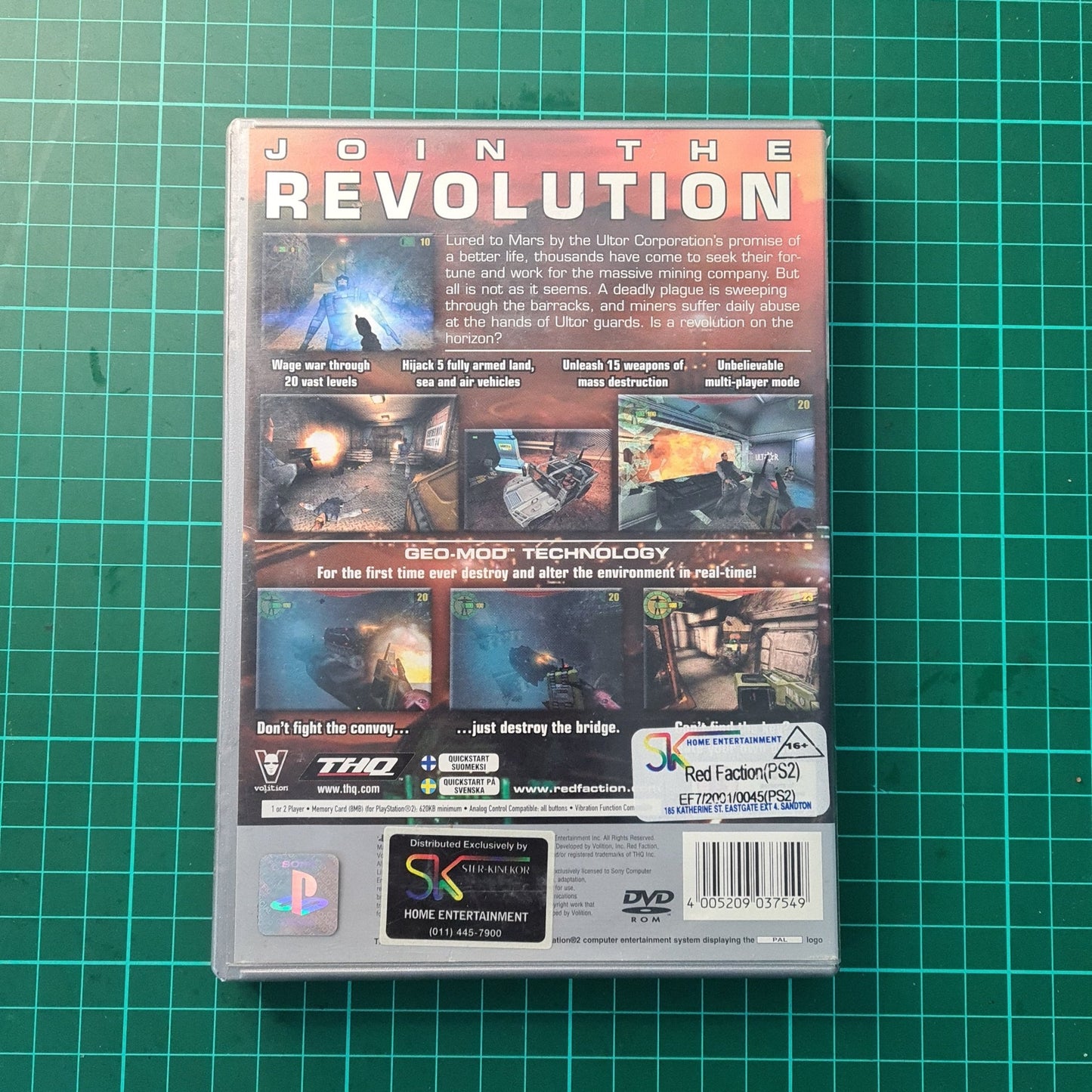Red Faction (Platinum) | PS2 | Playstation 2 | Used Game - RetroguySA