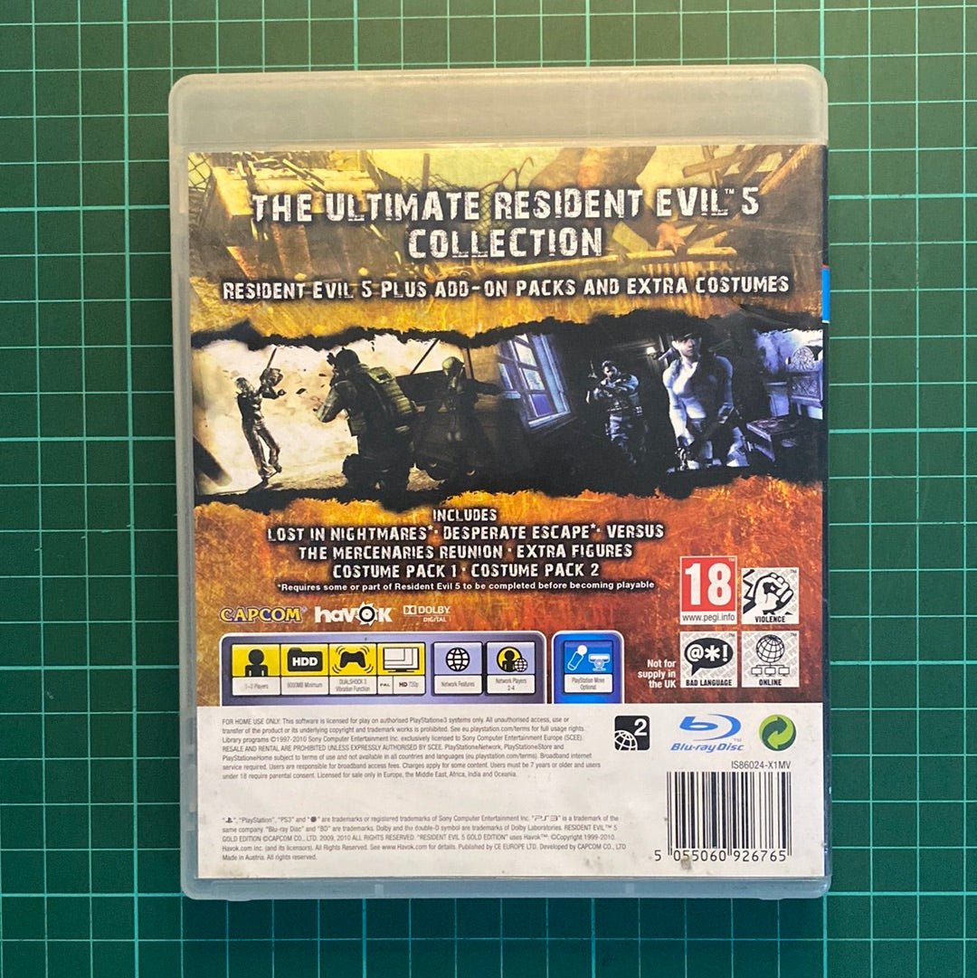 Resident Evil 5 | Gold Edition | Move | PlayStation 3 | PS3 | Used Game - RetroguySA