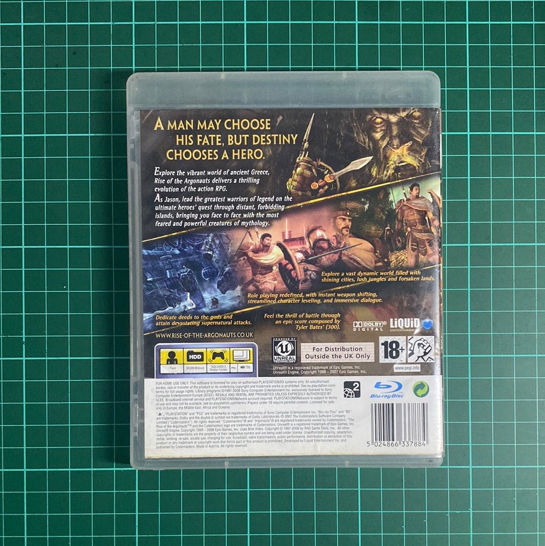 Rise Of The Argonauts | PS3 | PlayStation 3 | Used Game - RetroguySA