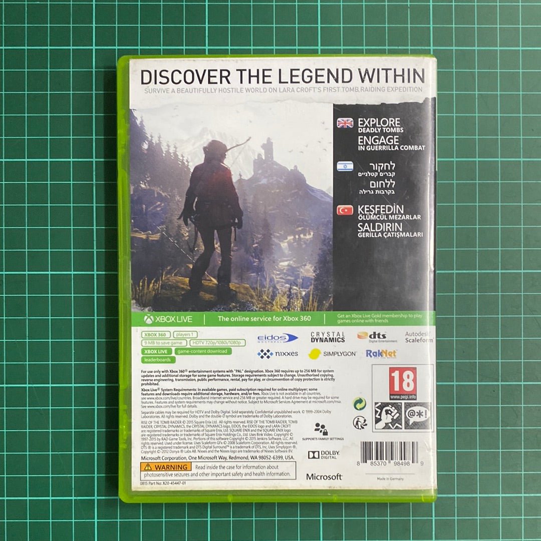 Rise of The Tomb Raider | XBOX 360 | Used Game | No Manual - RetroguySA