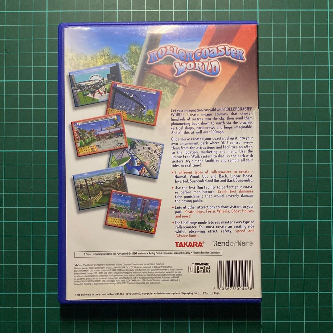 Rollercoaster World | PS2 | Playstation 2 | Used Game - RetroguySA