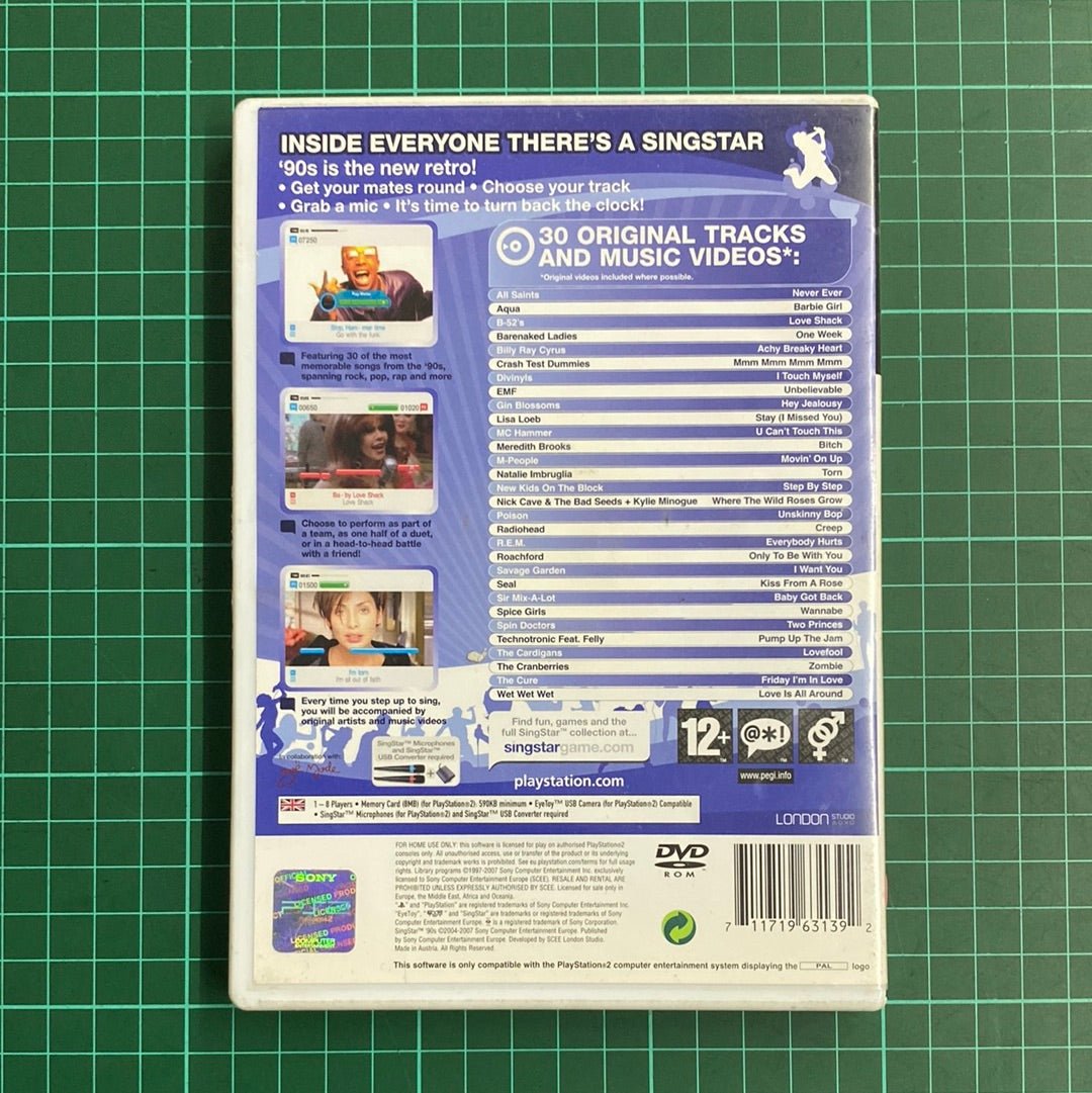 Singstar 90's | PS2 | PlayStation 2 | Used Game | White Cover | No Manual - RetroguySA