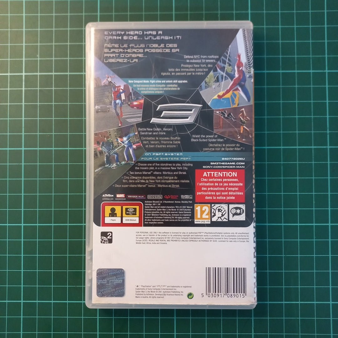 Spider - Man 3 | PSP | Essentials | Used Game|no manual - RetroguySA