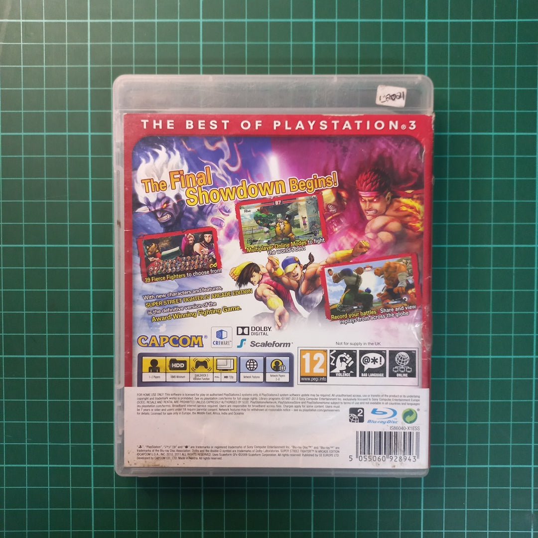 Super Street Fighter IV : Arcade Edition | PS3 | PlayStation 3 | Essentials | Used Game - RetroguySA