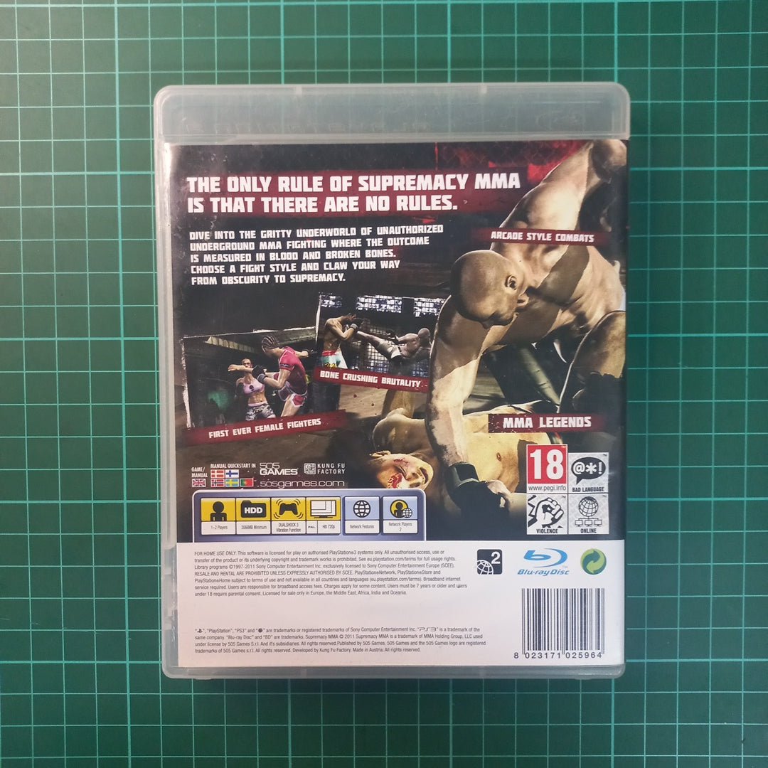 Supremacy MMA | PS3 | PlayStation 3 | Used Game - RetroguySA