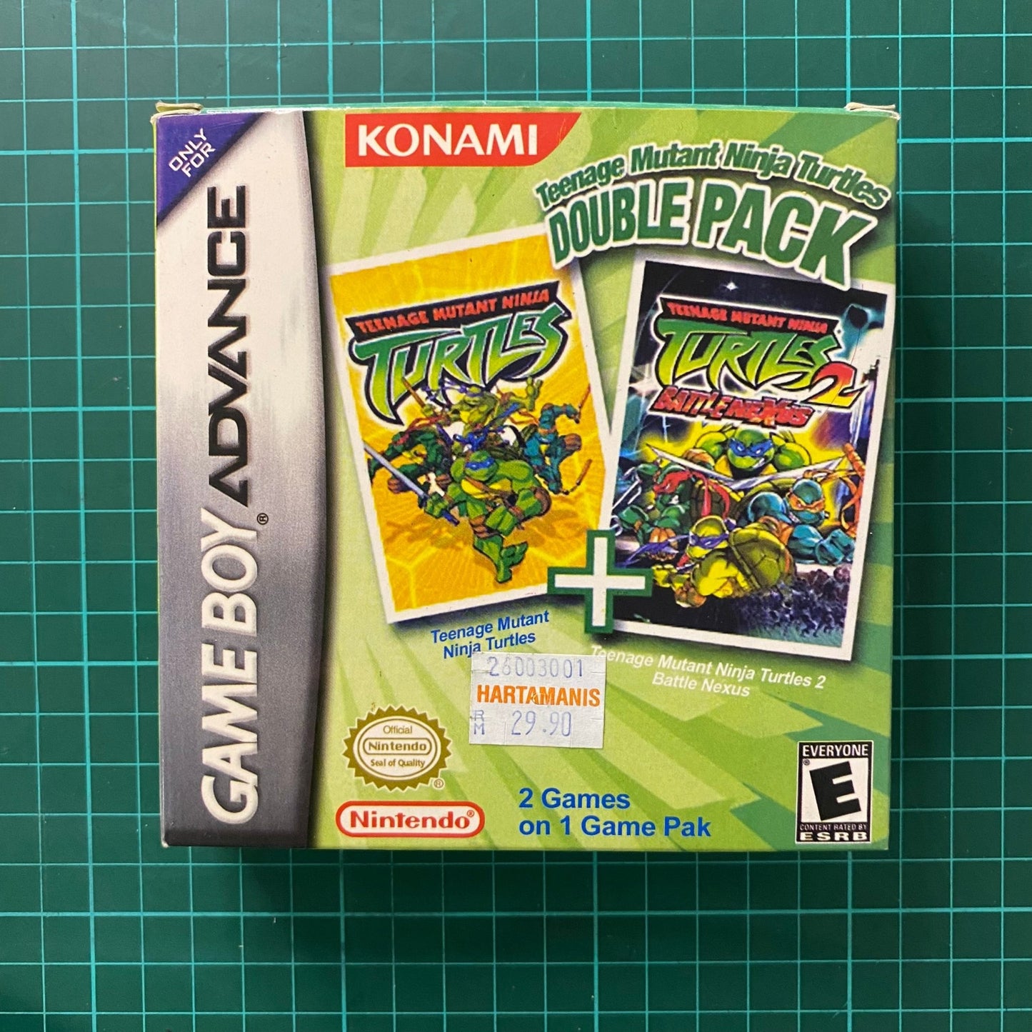 Teenage Mutant Ninja Turtles: Double Pack | Game Boy Advance | GameBoy | Bootleg | Used Game - RetroguySA