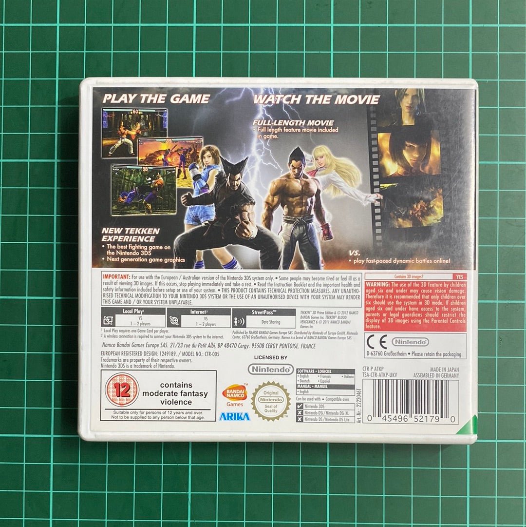 Tekken 3D | Prime Edition | Nintendo 3DS | 3DS | Used Games - RetroguySA