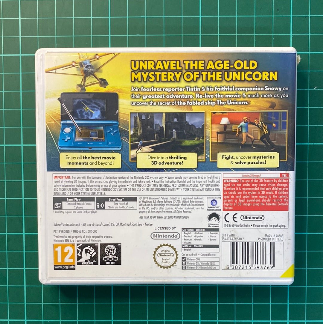 The Adventures of Tintin: The Secret of the Unicorn | Nintendo 3DS | Used Game - RetroguySA