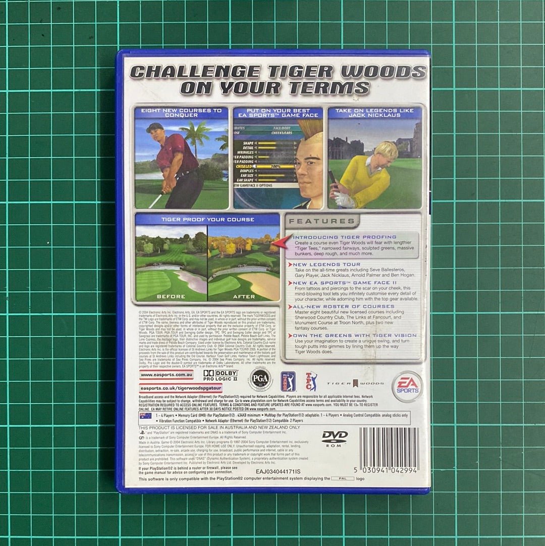 Tiger Woods PGA Tour 2005 | With Net Play | PS2 | PlayStation 2 | Used Game - RetroguySA